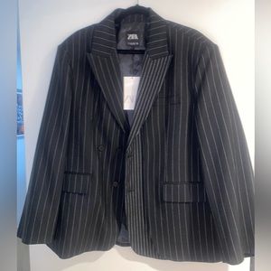 Oversized Pin Stripe Blazer NWT
